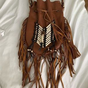 Boho fringe satchel
